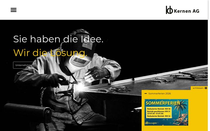 Screenshot of kernen-ag.ch