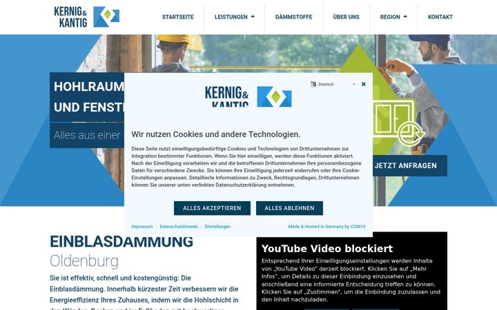 Screenshot of kernigundkantig.de