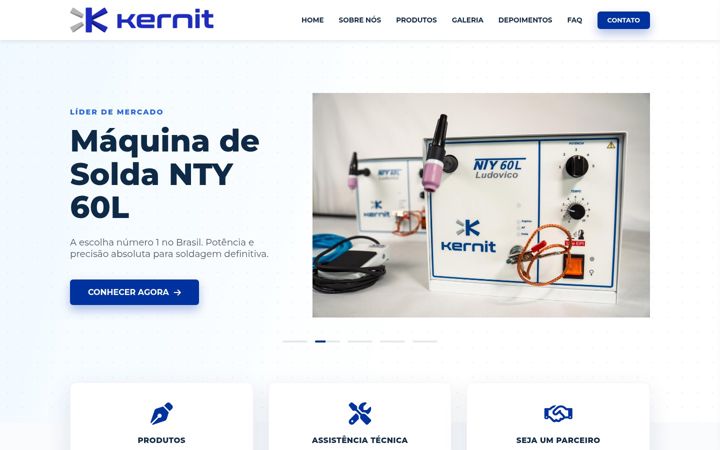 Screenshot of kernit.com.br