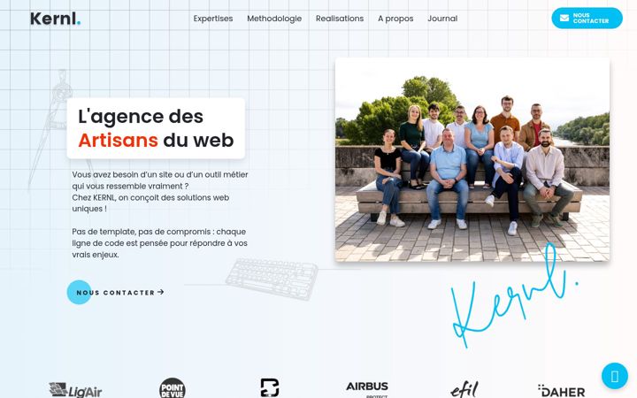 Screenshot of kernl.fr