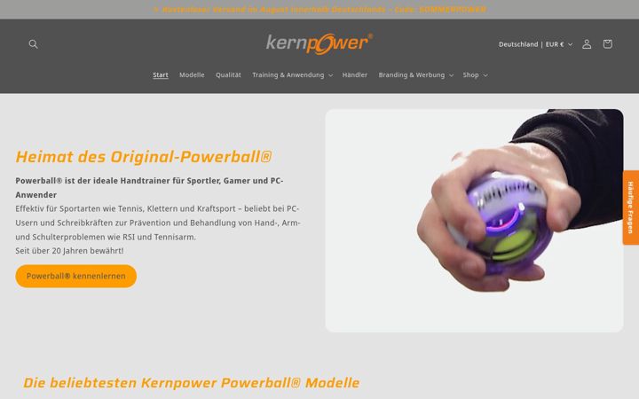 Screenshot of kernpower.de