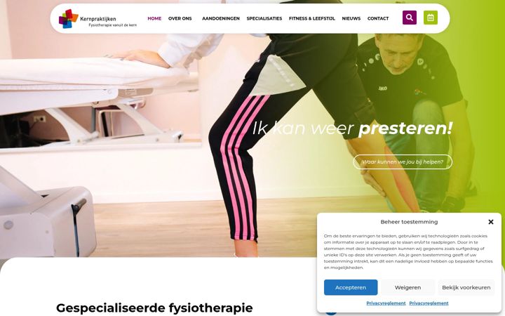 Screenshot of kernpraktijken.nl
