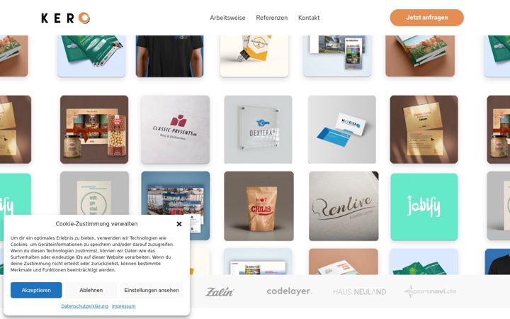 Screenshot of kero-design.de