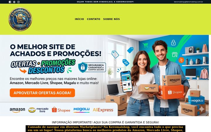 Screenshot of keromaishop.com