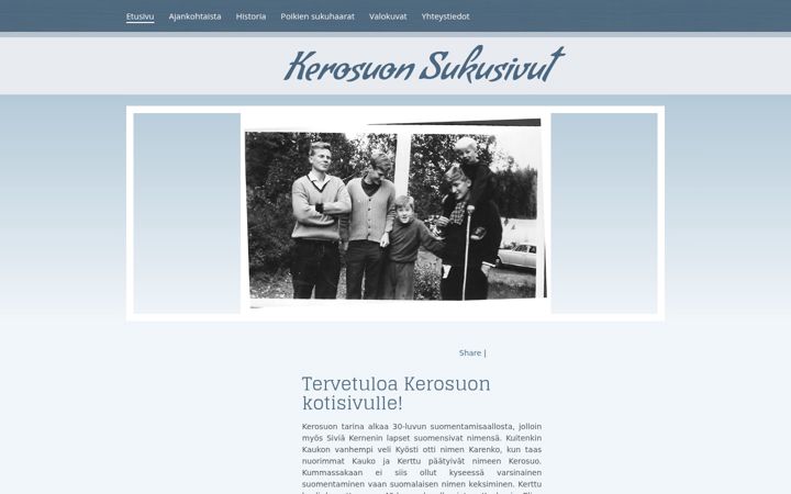 Screenshot of kerosuo.fi