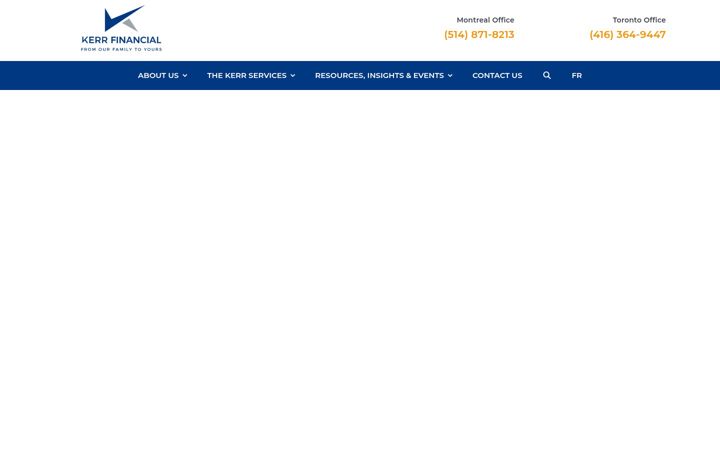 Screenshot of kerrfinancial.ca