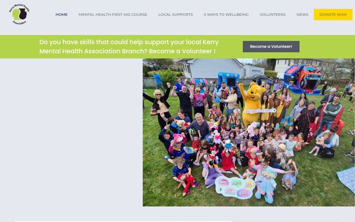 Snímek obrazovky kerrymentalhealth.ie