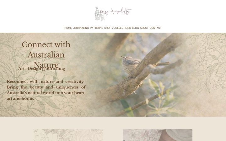 Screenshot of kerrywarnholtz.com