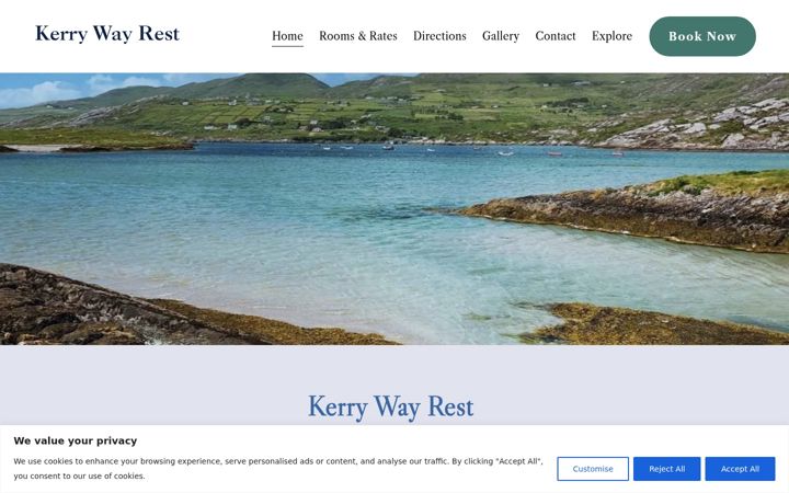 Screenshot of kerrywayrest.ie