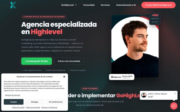 Screenshot of kersagency.es