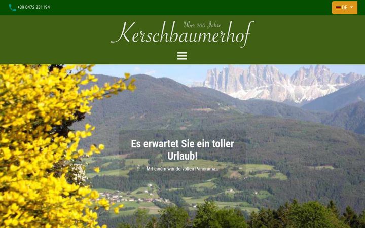 Screenshot of kerschbaumerhof.com
