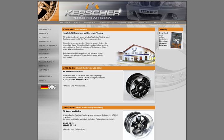 Screenshot of kerscher-tuning.de
