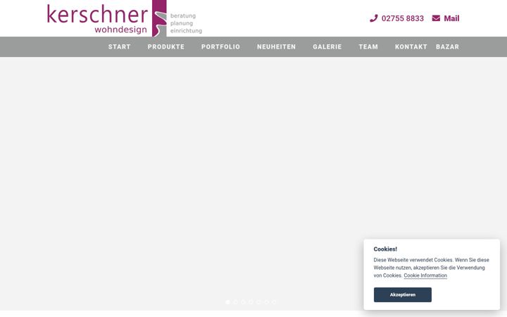Screenshot of kerschner-wohndesign.at