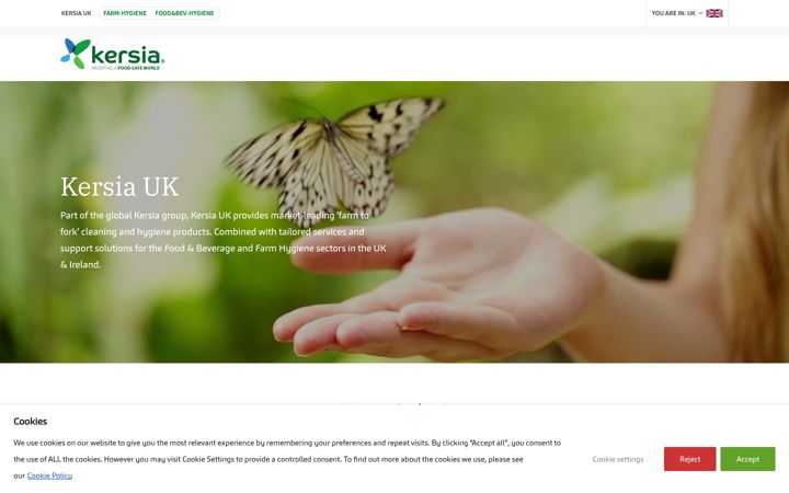 Screenshot of kersia.uk