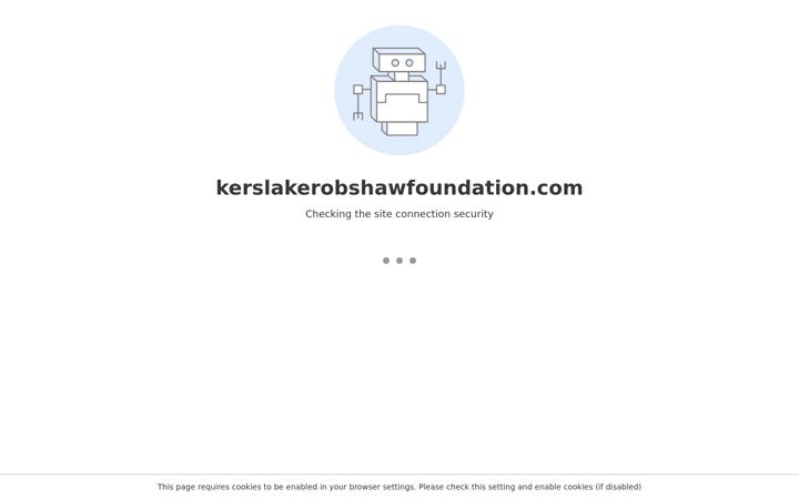 Екранна снимка на kerslakerobshawfoundation.com