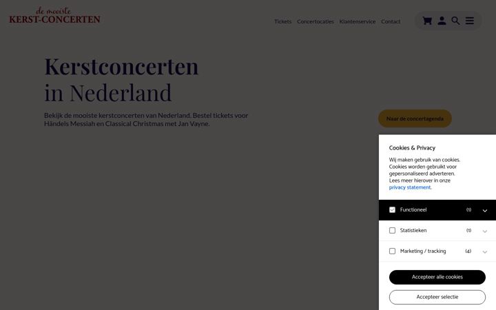 Screenshot of kerst-concerten.nl