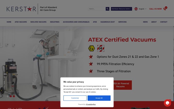 Screenshot of kerstar.com