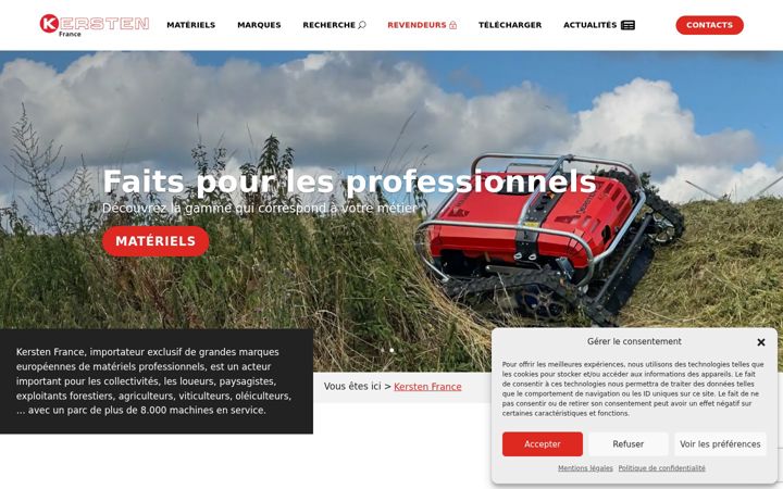 Screenshot of kersten-france.fr