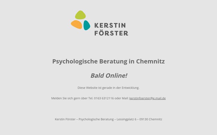 Screenshot of kerstinfoerster.de