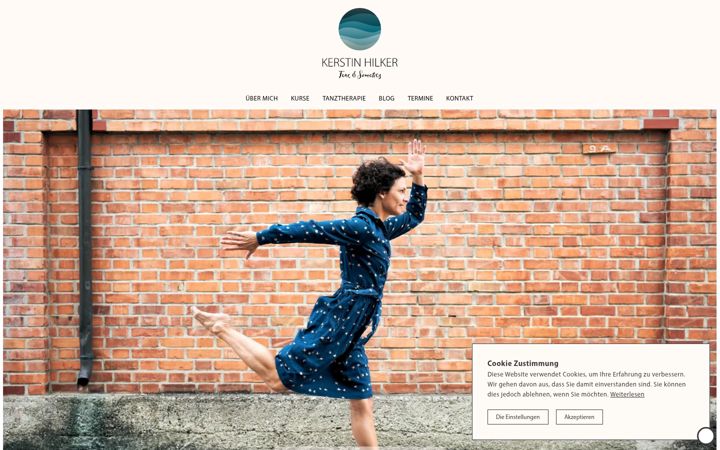 Screenshot of kerstinhilker.com