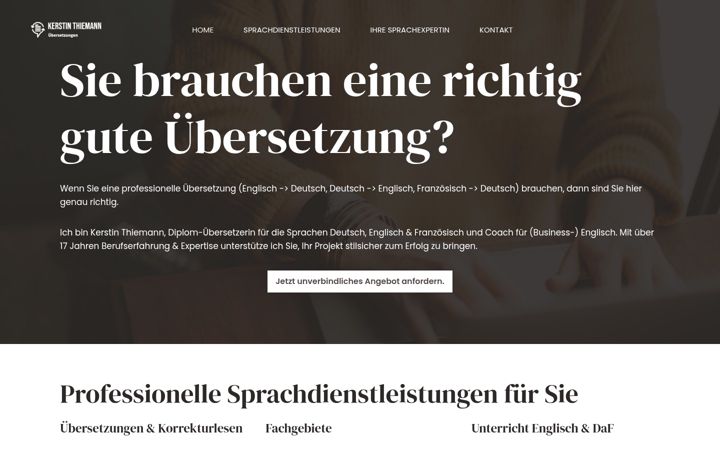 Screenshot of kerstinthiemann.de
