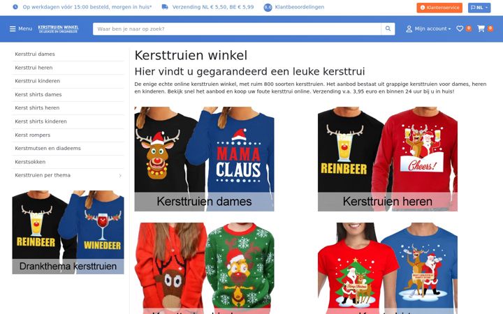 Screenshot of kersttruien-winkel.nl