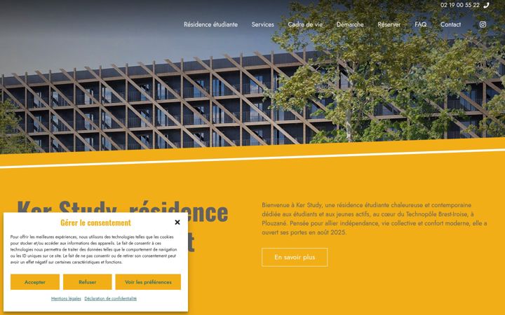 Screenshot of kerstudy.fr