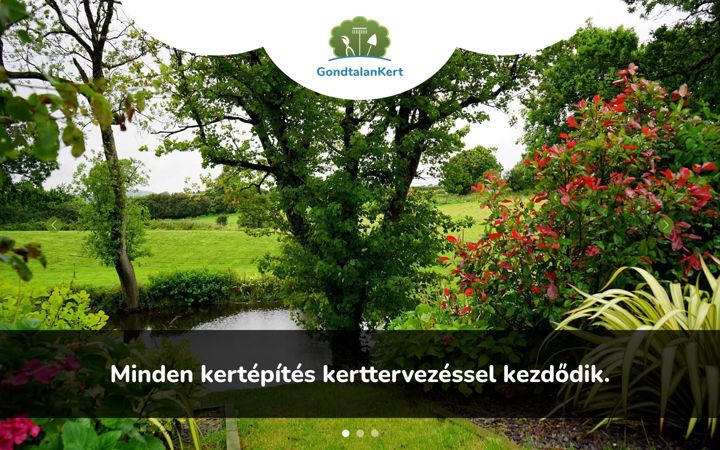 Screenshot of kertepites-kertfenntartas.hu
