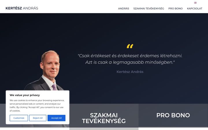 Screenshot of kerteszandras.hu