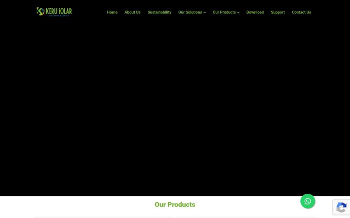 Screenshot of kerusolar.com