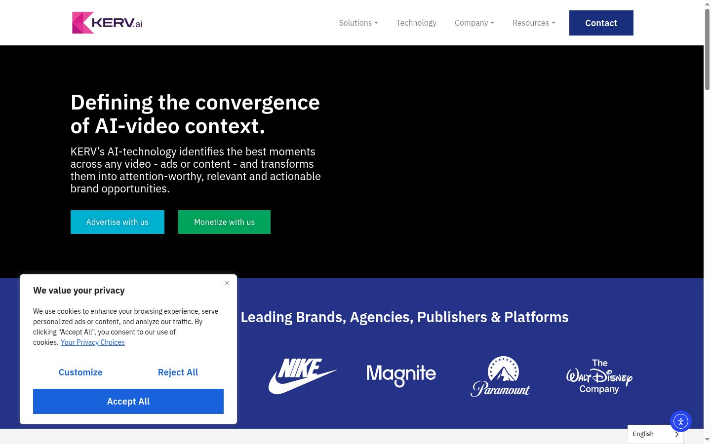 Screenshot tal-banner tal-kunsens muri qabel kwalunkwe interazzjoni