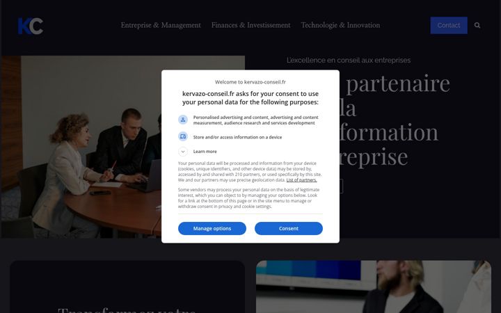 Screenshot of kervazo-conseil.fr