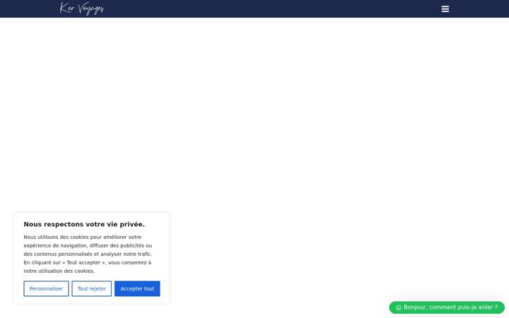 Screenshot of kervoyages.com