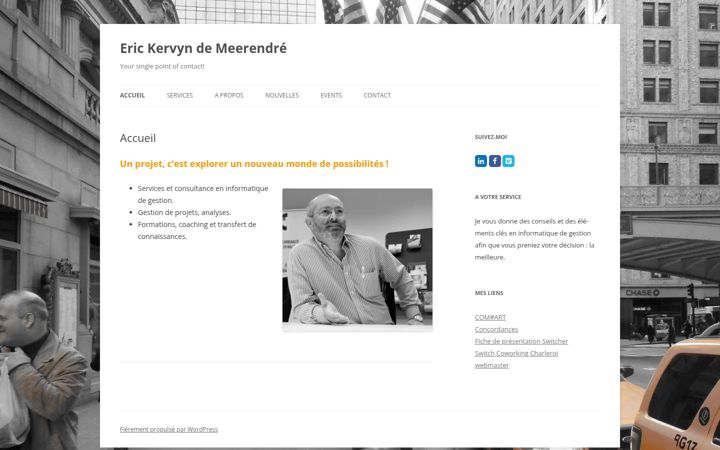 Screenshot of kervyndemeerendre.eu