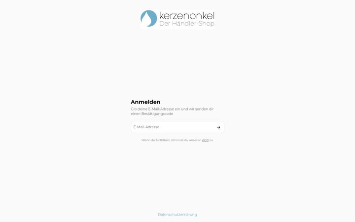 Screenshot of kerzenonkel-b2b.de
