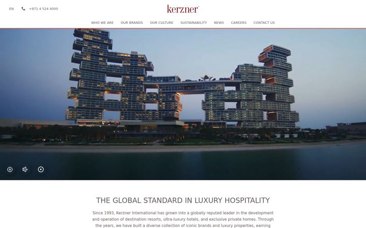 Screenshot stránky kerzner.com