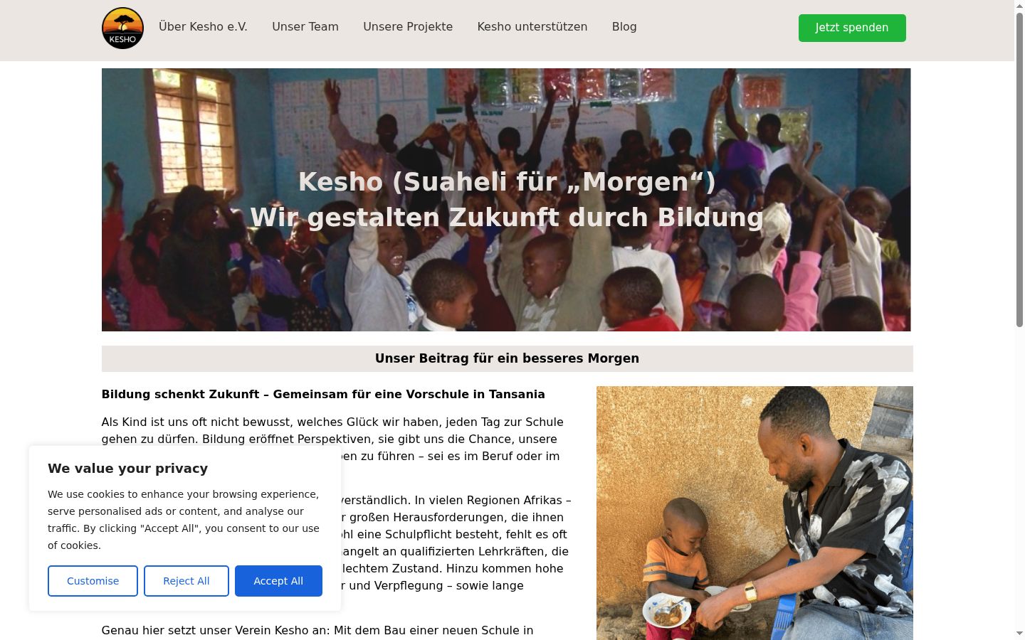 Screenshot tal-banner tal-kunsens muri qabel kwalunkwe interazzjoni