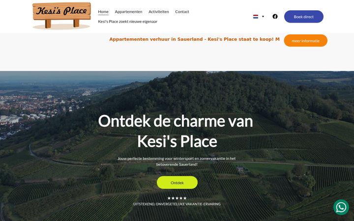Screenshot of kesisplace.com