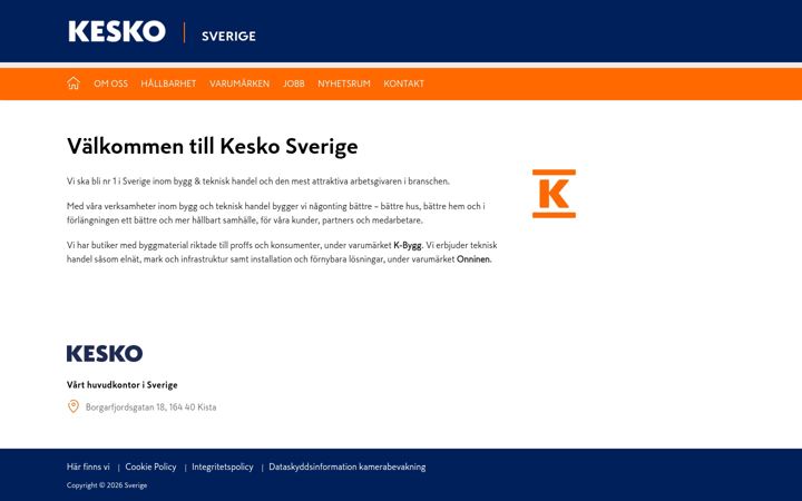 Screenshot of kesko.se