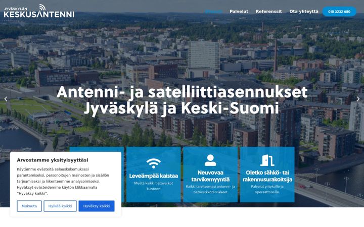 Screenshot of keskusantenni.fi