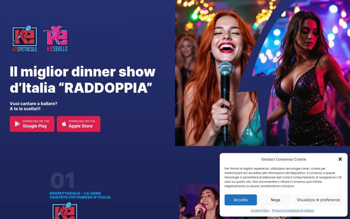 Screenshot of kespettacolo.com