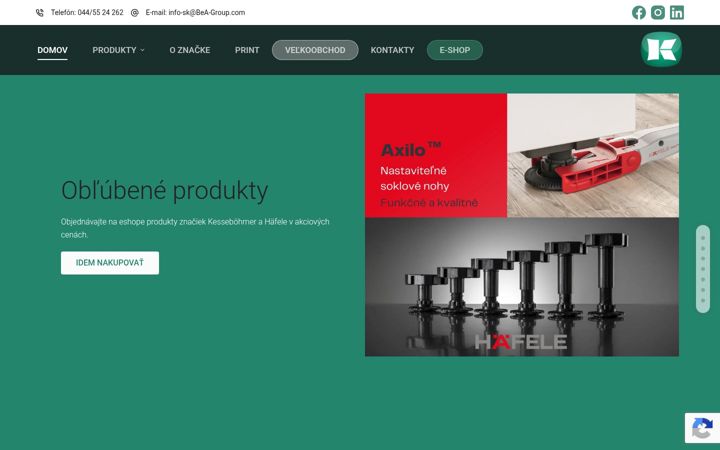 Screenshot of kesseboehmer.sk
