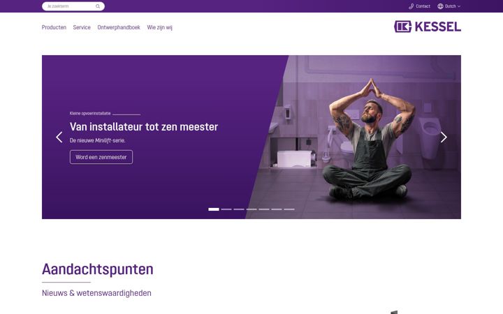 Screenshot of kessel-belgie.be