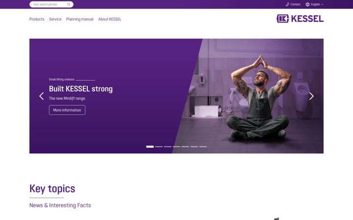 Screenshot of kessel.com