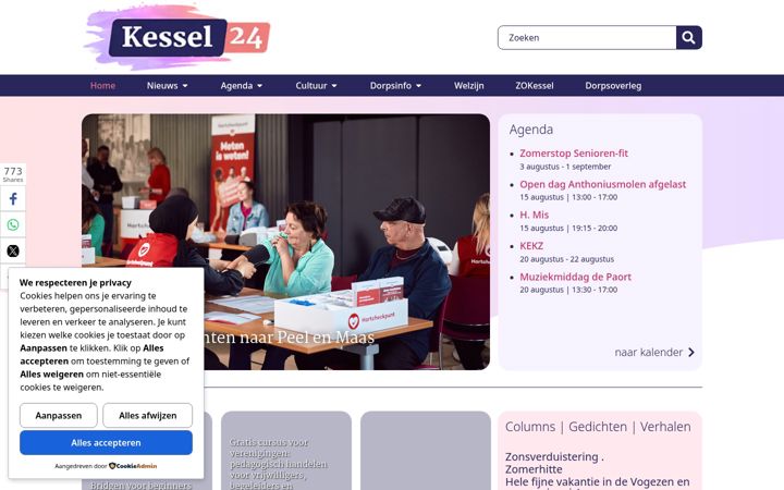 Screenshot of kessel24.nl