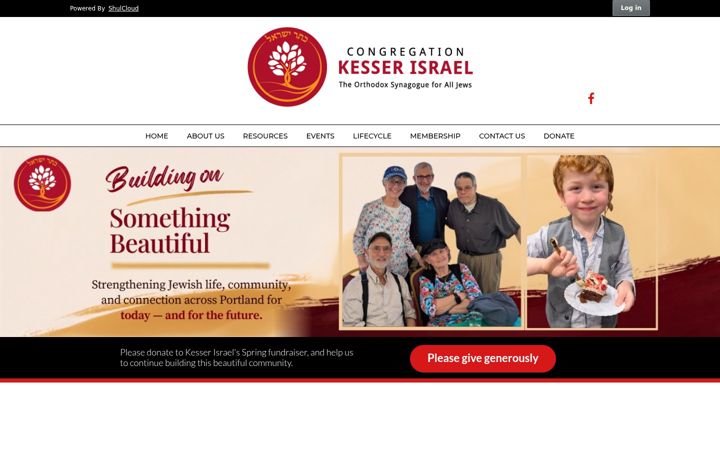 Screenshot of kesserisrael.org