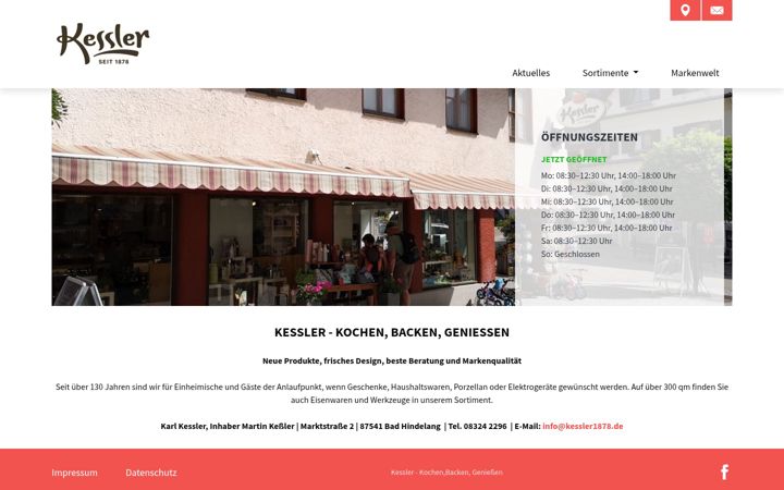 Screenshot of kessler1878.de