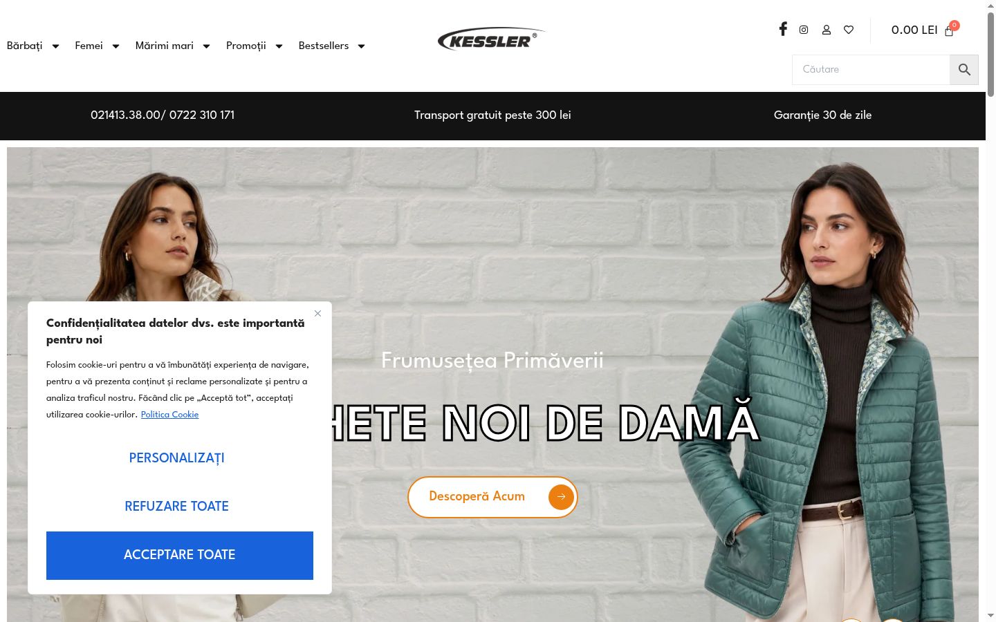 Screenshot van de toestemmingsbanner zoals getoond vóór enige interactie