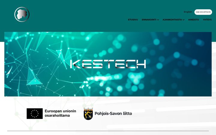 Skärmbild av kestech.fi