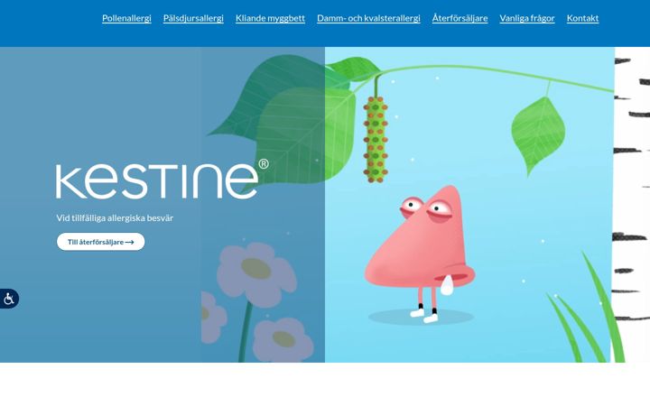 Screenshot of kestine.se